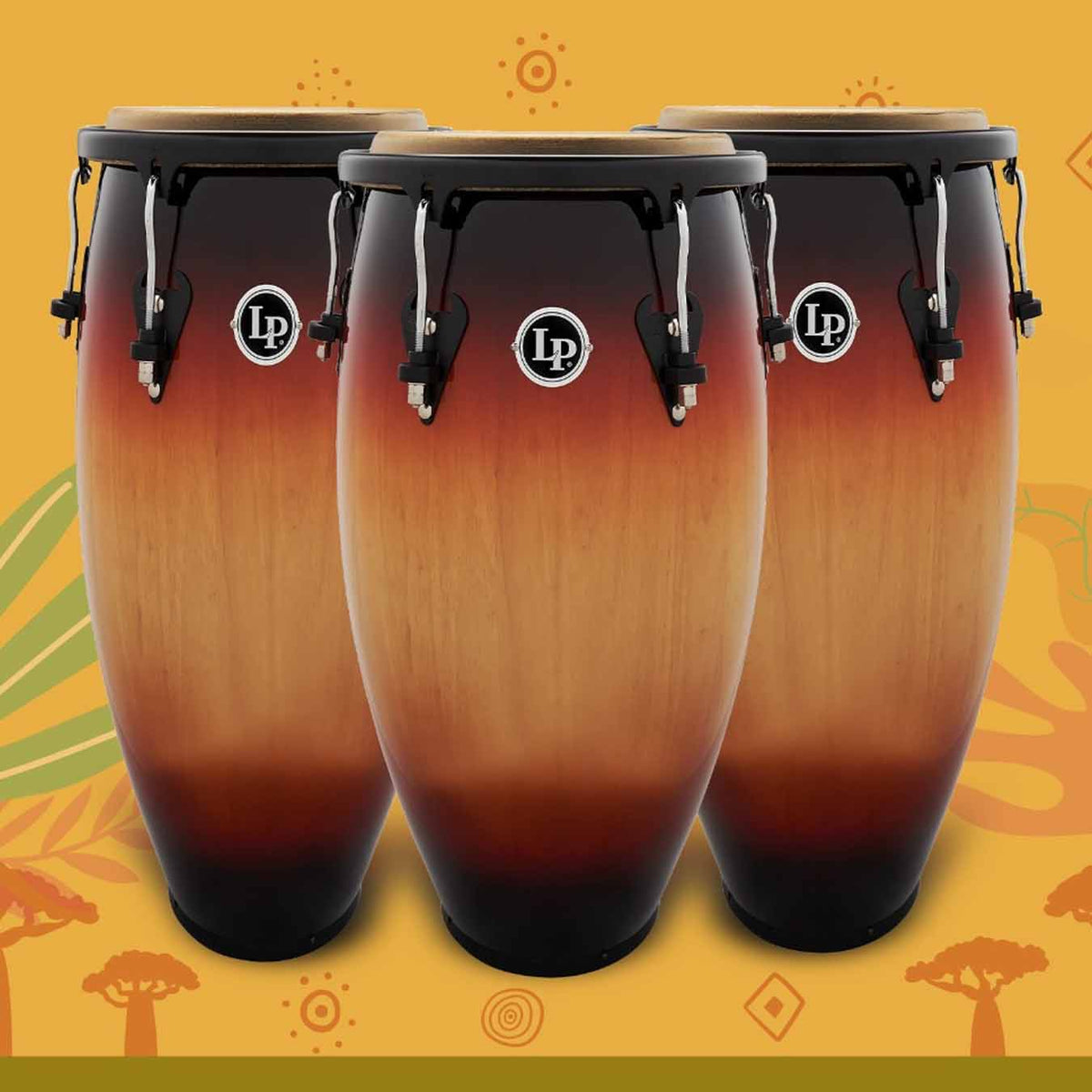 Lp Matador Vintage Sunburst 3 Piece Conga Set M954S-VSB