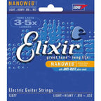 Elixir 12077 Nanoweb Electric Guitar Strings, (.010 - .052)