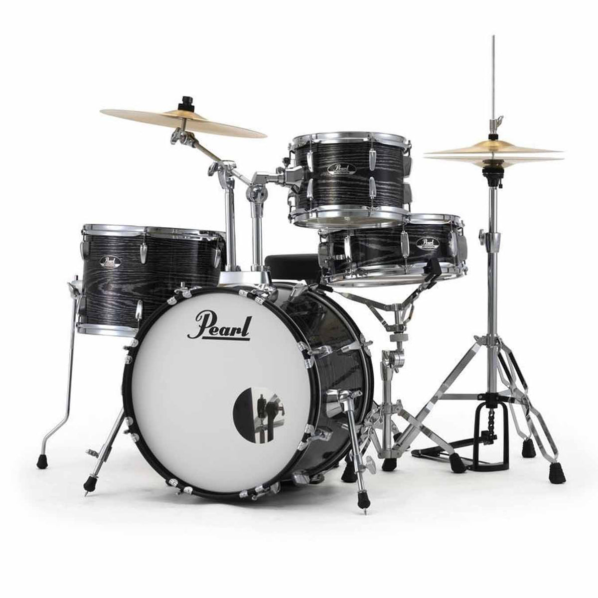 Pearl Roadshow RS525SC 5 Pcs Acoustic Drum Set -Midnight Chrome Vortex
