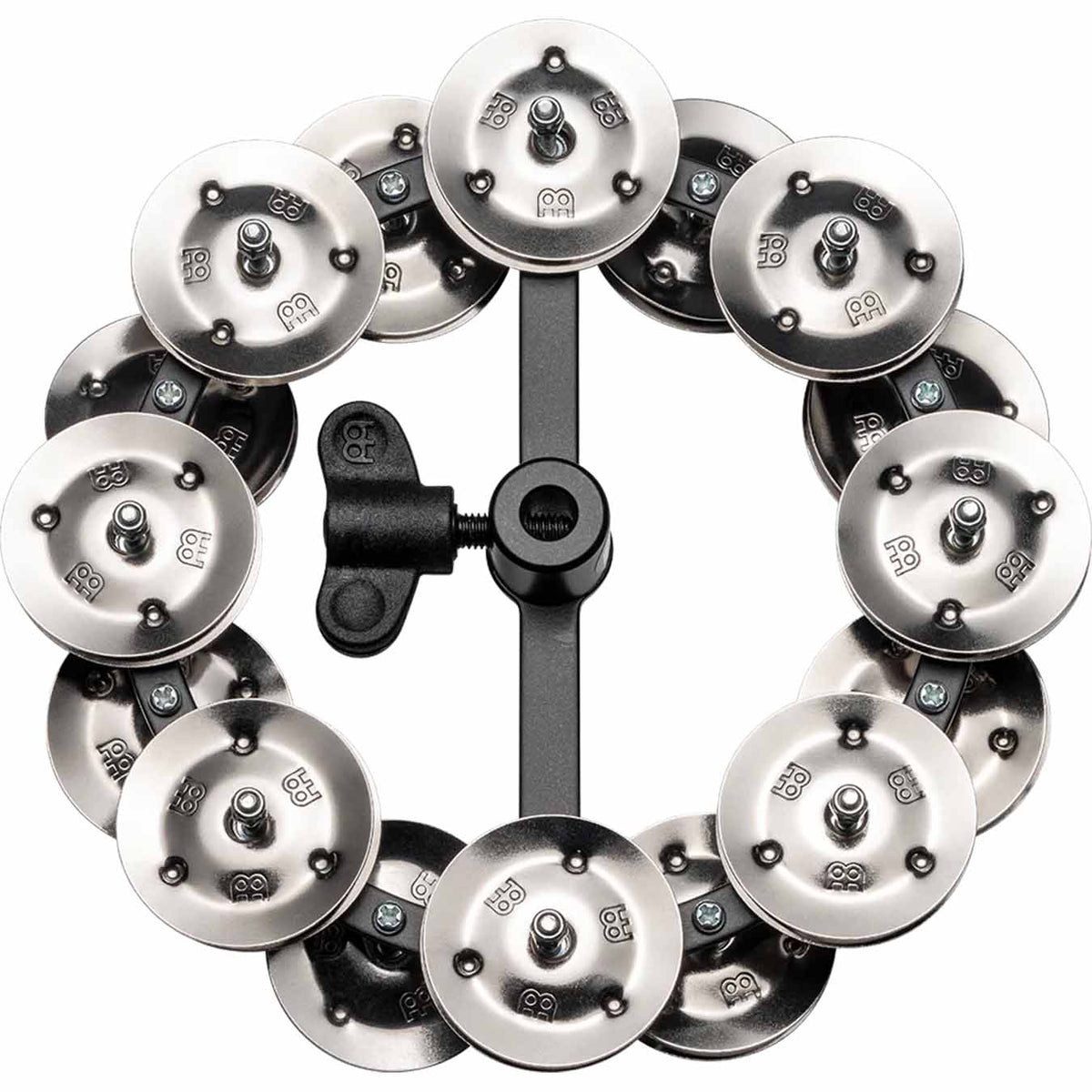 Meinl Headliner® Series 5\" Hihat Tambourine, Dual Row, Stainless Steel Jingles - HTHH2BK