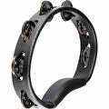 Meinl Headliner ® Series Molded ABS Tambourine, Black, Single Row, Stainless Steel Jingles - HTBK
