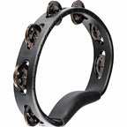 Meinl Headliner ® Series Molded ABS Tambourine, Black, Single Row, Stainless Steel Jingles - HTBK