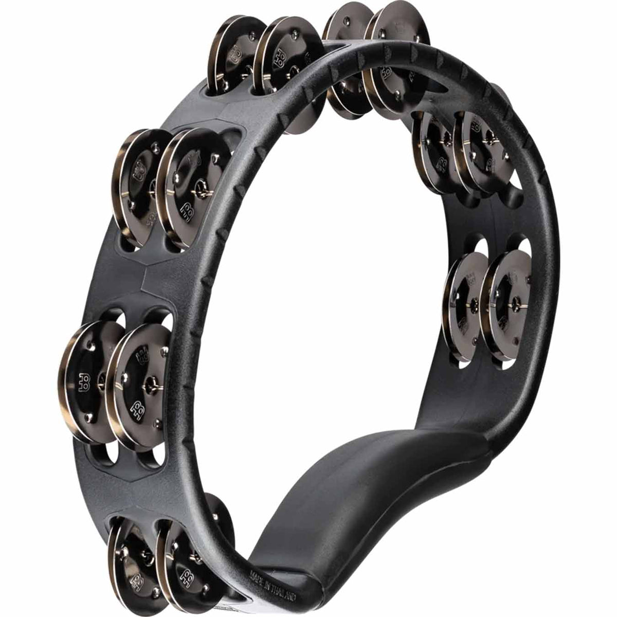 Meinl Artists Blog More Molded ABS Tambourine, Black, Dual Row, Stainless Steel Jingles video + 1 Headliner ® Series Molded A