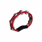 Meinl Traditional ABS Series Hand Held Molded ABS Tambourine, Red, Nickel Plates Steel Jingles - HTMT1R