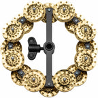 Meinl Artists Blog More 5 + 1 Headliner® Series 5\" Hihat Tambourine, Dual Row, Hammered Brass Jingles - HTHH2B-BK