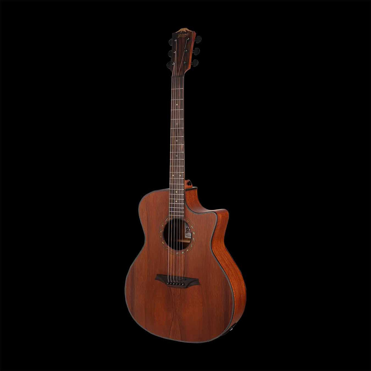 Bromo BAT2MCE Auditorium Semi Acoustic Guitar-Natural