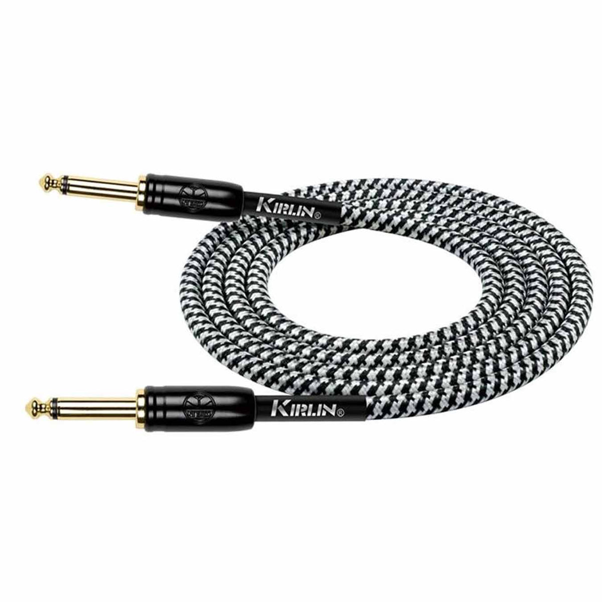 Kirlin IW-241BCG BKB Original Woven 3mtr Instrument Cable - Black
