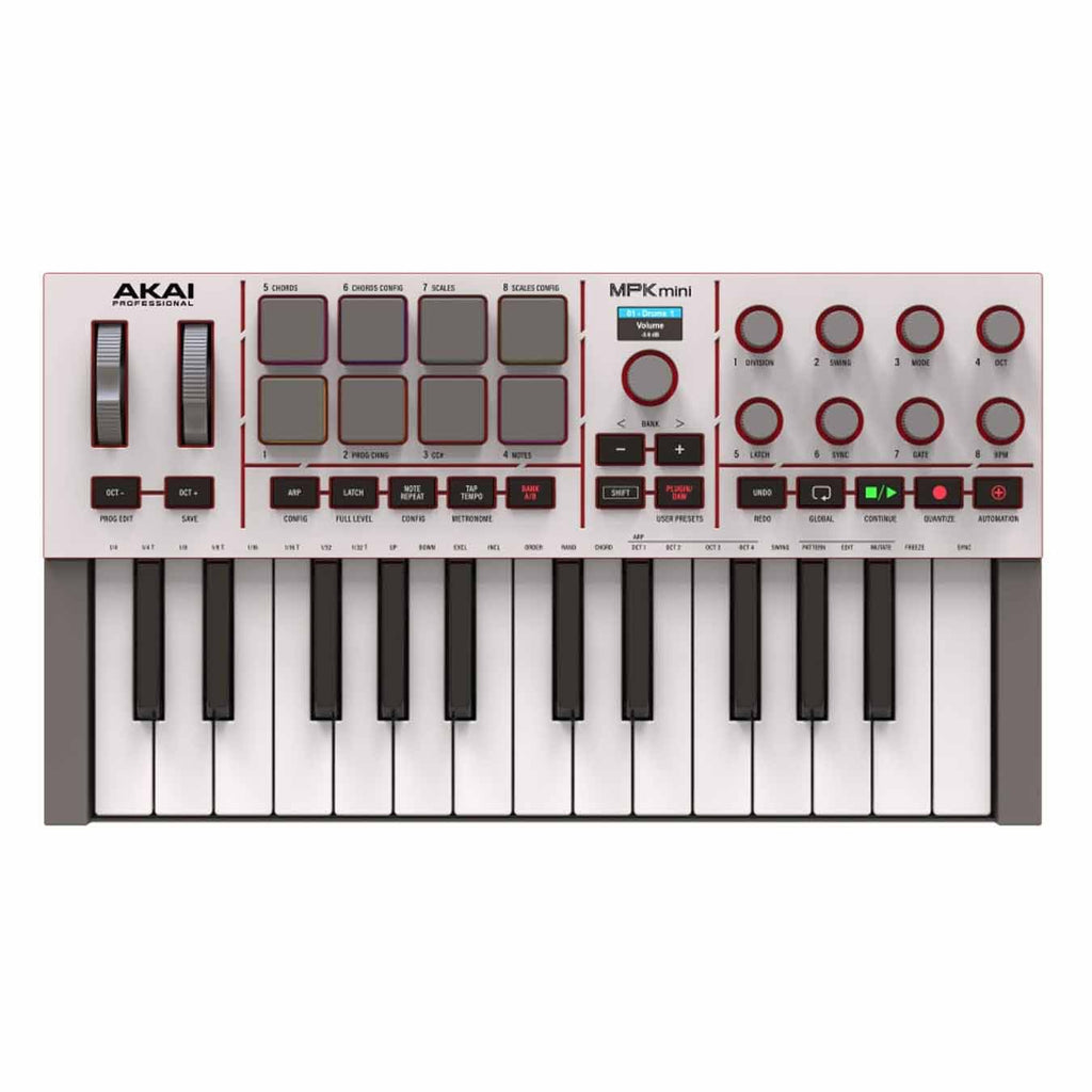 Akai MPK Mini IV Midi Controller - White