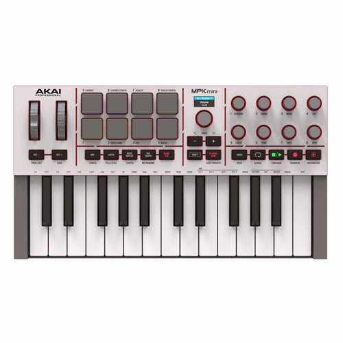 Akai MPK Mini IV Midi Controller - White