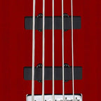 Cort Action Bass V Plus 5 String Electric Guitar - Trans Red