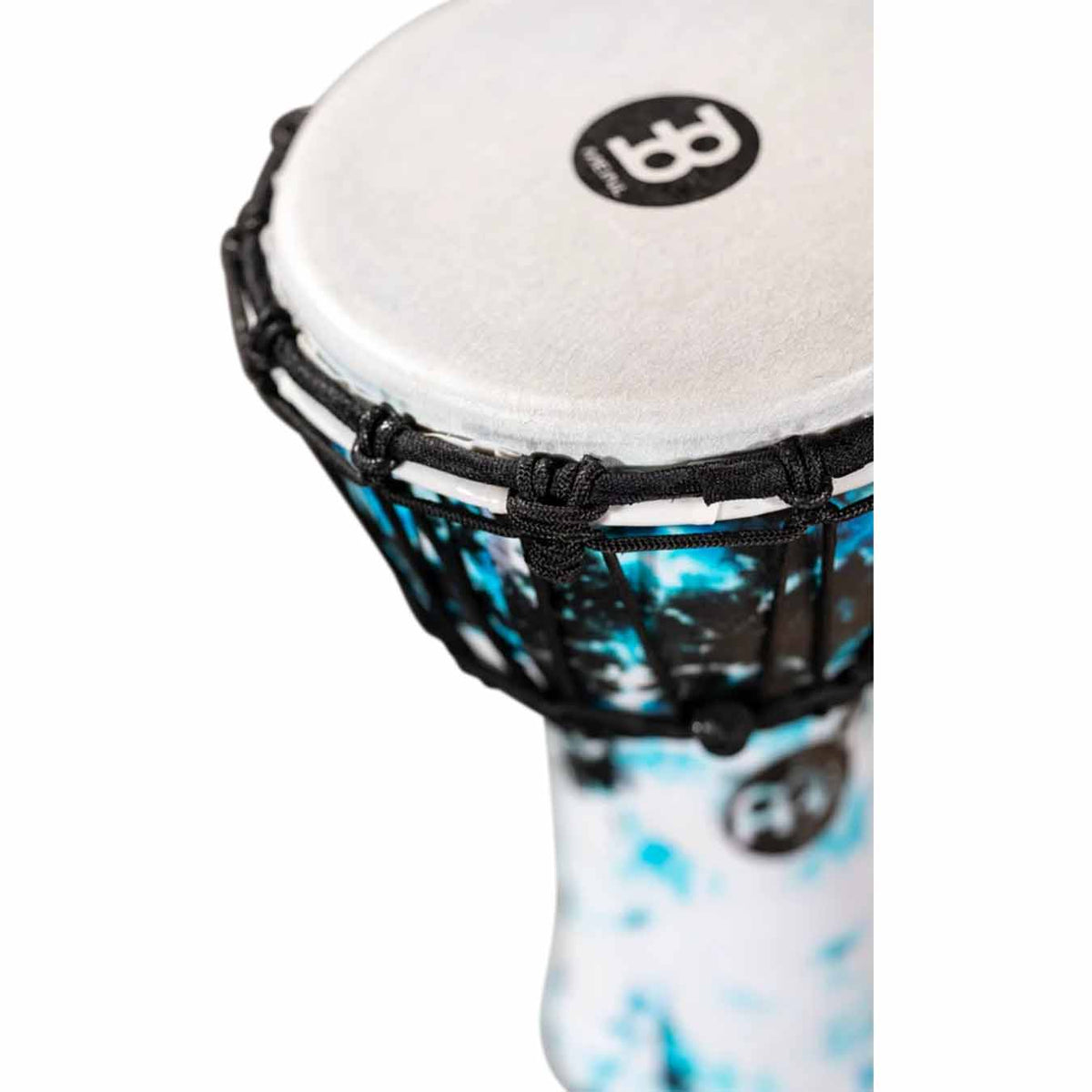 Meinl Jr. Series 7 inch Synthetic Djembe, Galactic Blue Tie Dye - JRD-GB