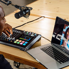 Tascam Mixcast 4 Podcast Mixer, Recorder, USB Audio Interface& Streamer