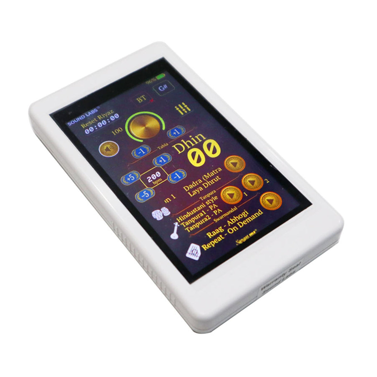 Sangat Gold Electronic Tabla with Tanpura and Swarmandal