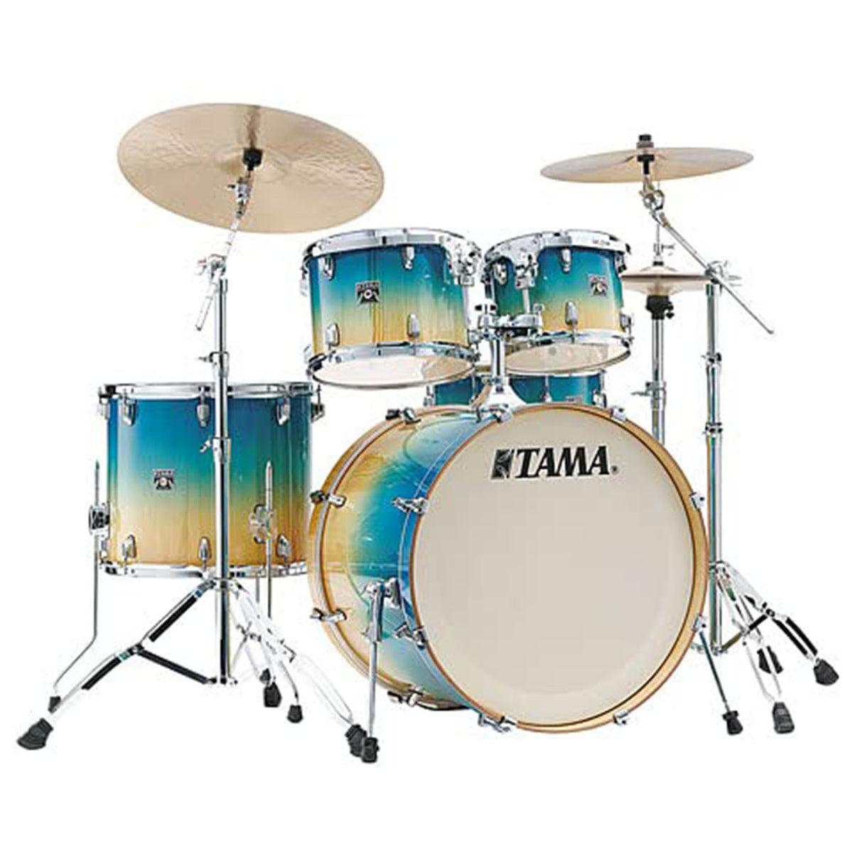 Tama Superstar Classic CL52KRSP-CLP 5-Piece Acoustic Drum Shell Pack - Caribbean Lacebark Pine Fade