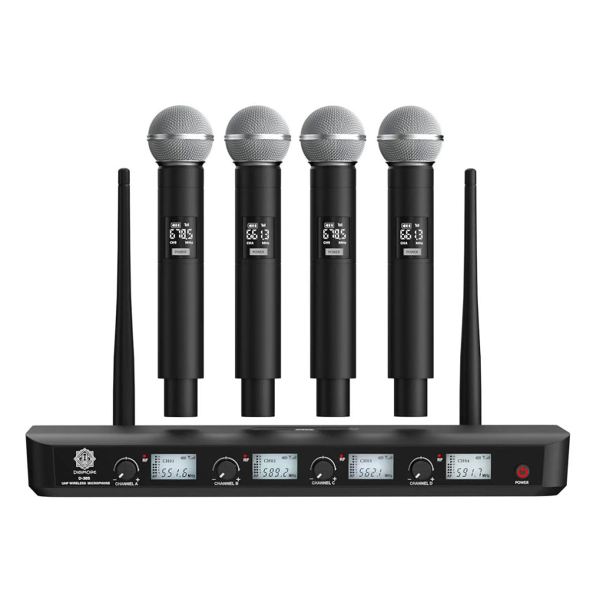 Digimore D-385 4 UHF Wireless Microphone System