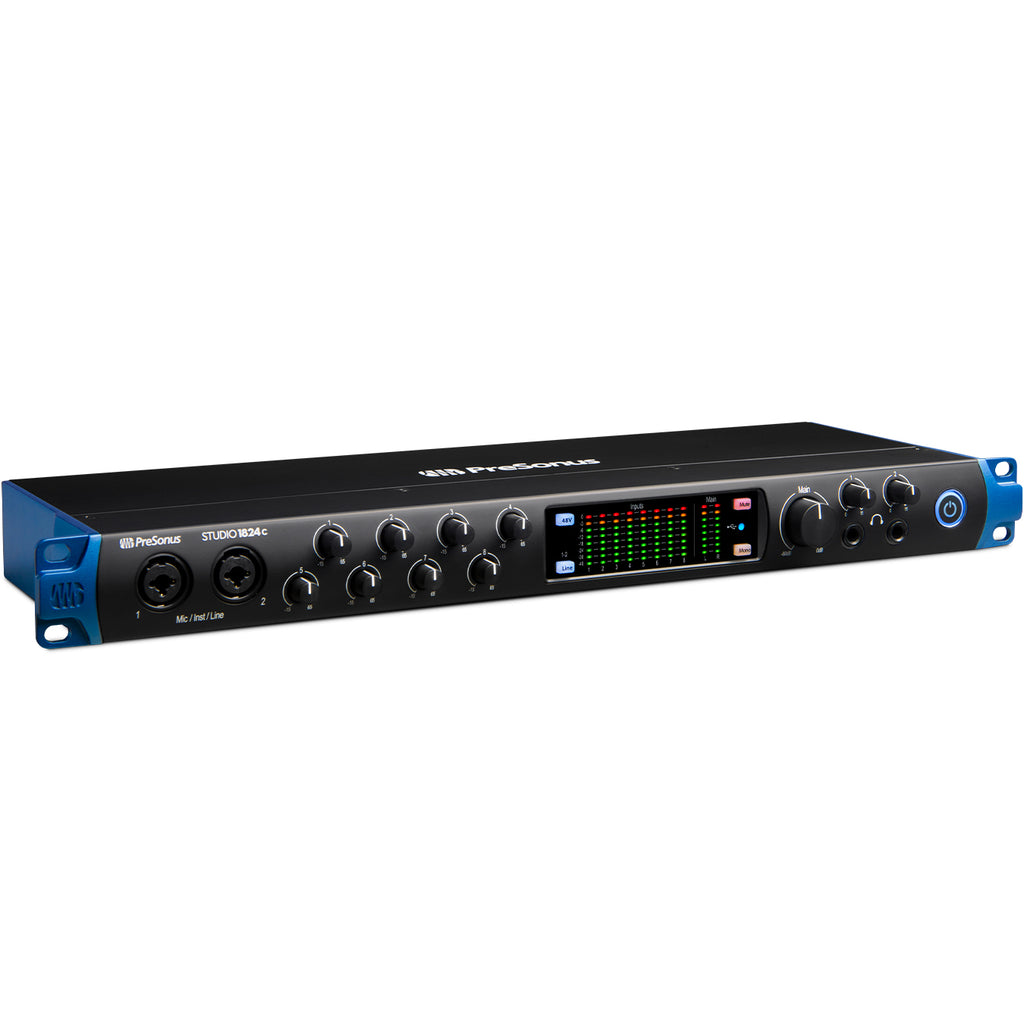 Presonus Studio 1824c 18-in/18-out USB-C Audio Interface with 8 XMAX Preamps