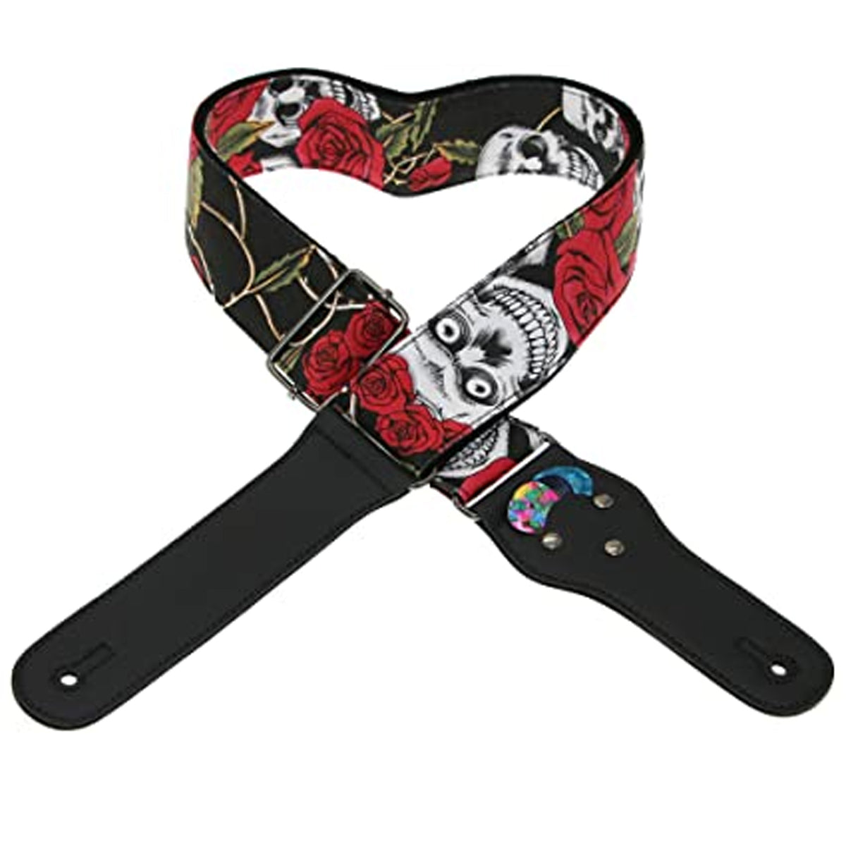 Irin Rockyou woven Guitar Strap for Acoustic Electric & Bass Guitars / heavy metal pattern