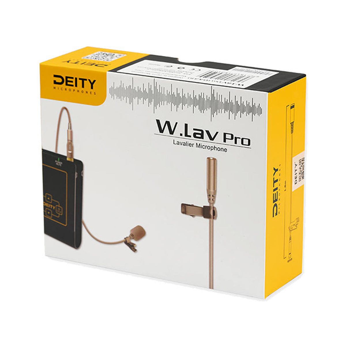 Deity Microphones W.Lav Pro Omni Lavalier Microphone with microdot to Locking 3.5mm Adapter