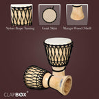 CLAPBOX CB DJEMBE – MANGO WOOD-NATURAL