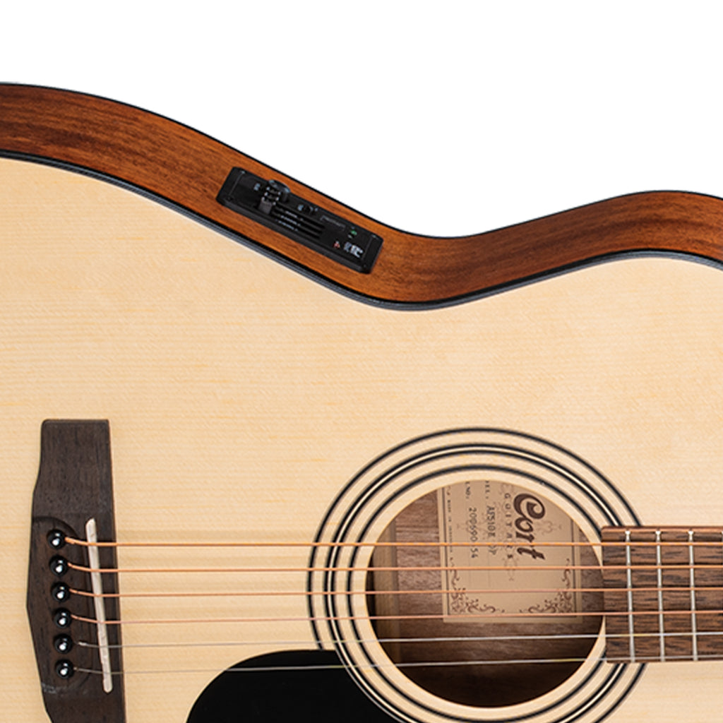 Cort AF510E Semi-Acoustic Guitar - Open Pore Natural