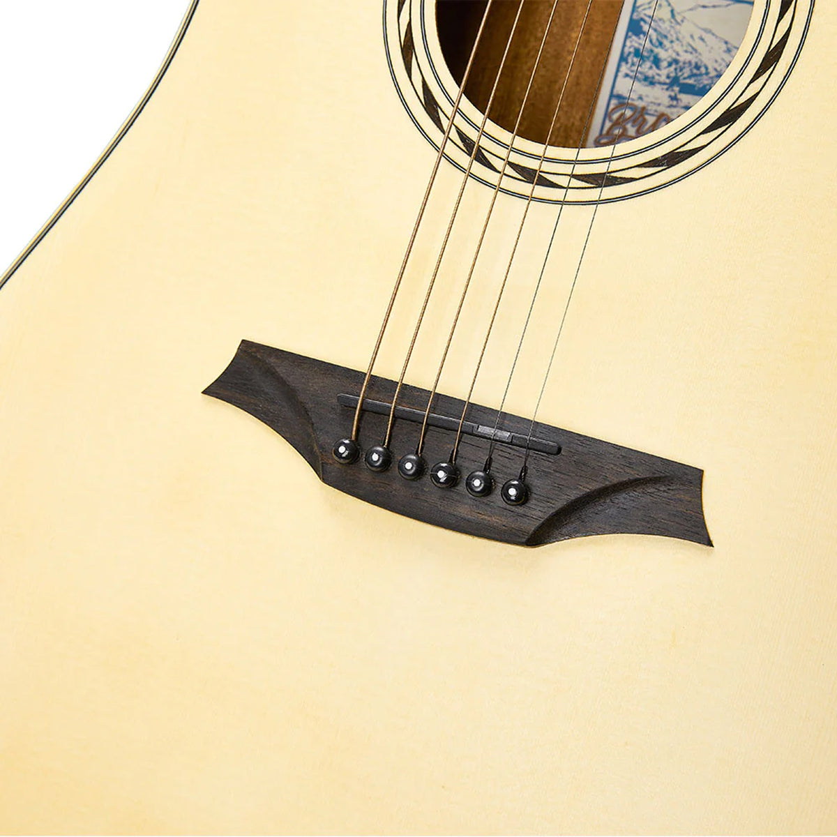 Bromo BAA1 Dreadnought Acoustic Guitar-Natural