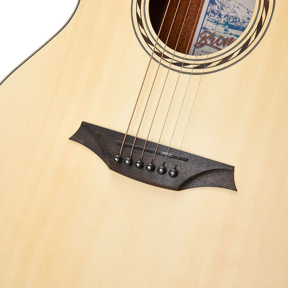 Bromo BAA2 Auditorium Acoustic Guitar-Natural