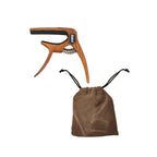 Galux GC-501A 3in1 Zinc Metal Capo for Acoustic and Electric Guitar (Dark Wood)