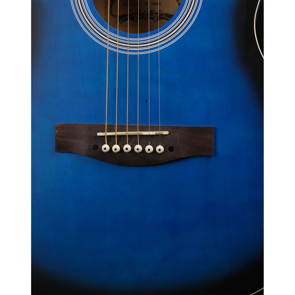 Richtone 39inch RT39C Blueburst matt cutaway guitar