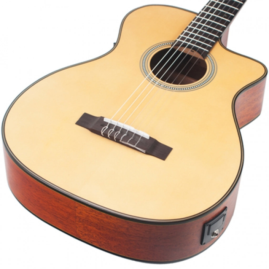 Valencia VA434CE 4/4 Size Auditorium Classical Guitar Natural