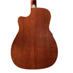 Cort AF500MCE Mahogany Cutaway Semi-Acoustic Guitar - Open Pore Mahogany