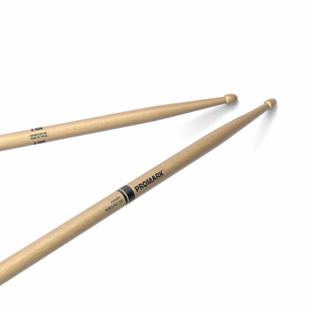 Promark Drum Sticks REBOUND 5B Lacquered Hickory RBH595AW pair
