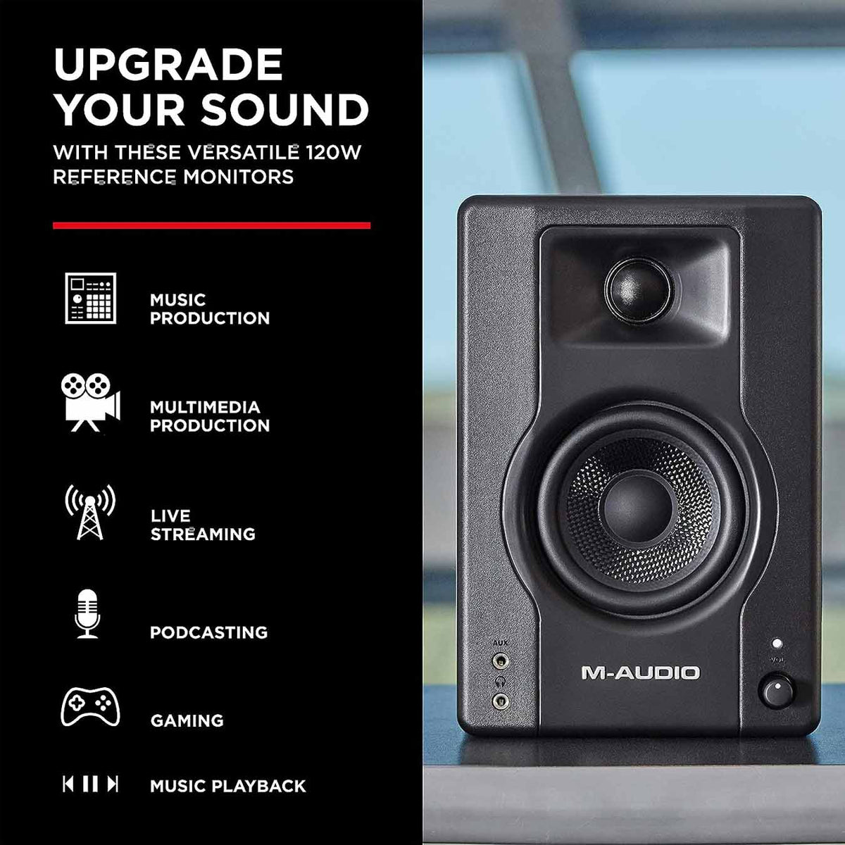 M-Audio BX3 D3 3.5-inch Multimedia Reference Monitors (Pair)