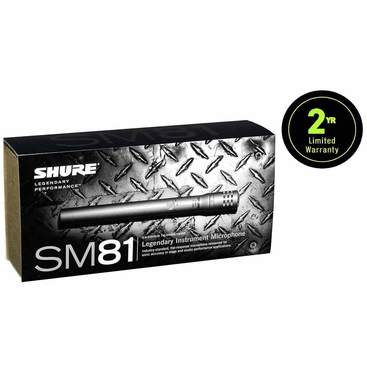 Shure SM81-LC-X Cardioid Condenser Instrument Microphone