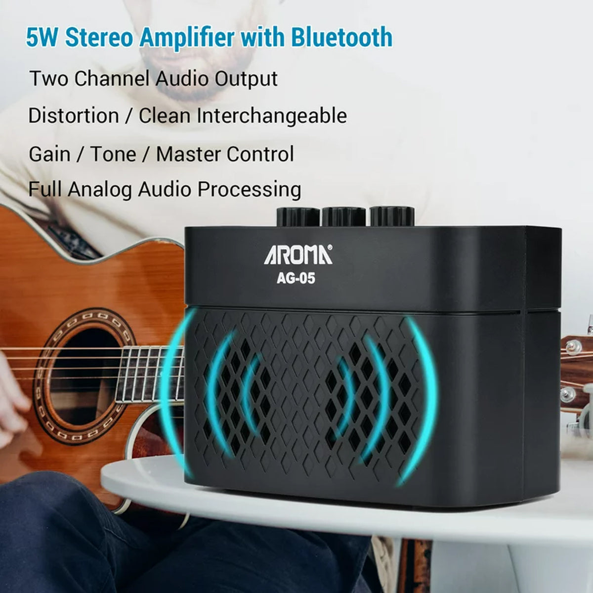 Aroma AG05 Guitar Amplifier with Bluetooth