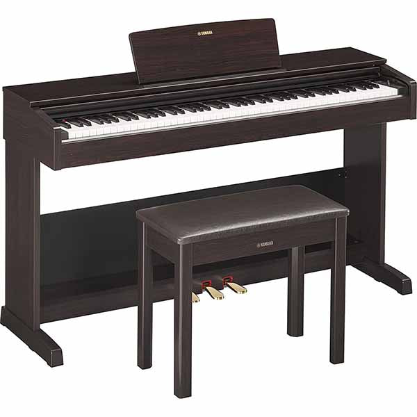 Yamaha YDP105 Arius 88-Key Digital Piano with stand-pedal unit- bench- and Pa-150B power adapter