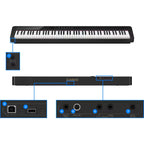 Casio Privia PX-S1100BK with Piano Stool