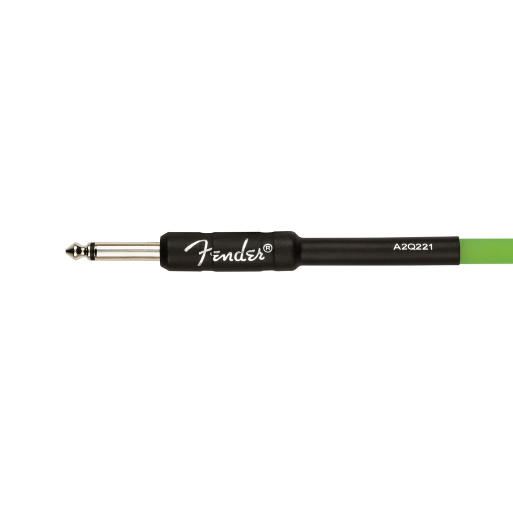 Fender PROFESSIONAL SERIES GLOW IN THE DARK CABLES - 3m - Green