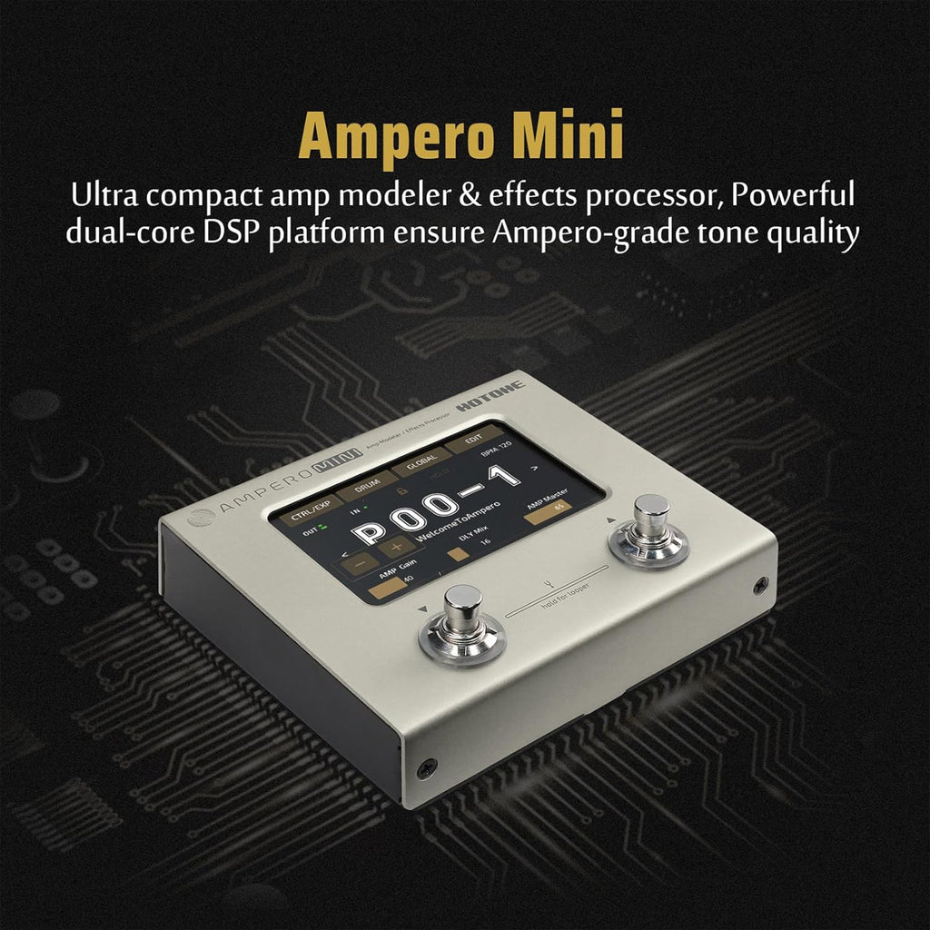 Hotone Ampero MINI Modeler/Effects Processor MP50VN - Vanilla