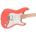 Fender Squier Sonic® Stratocaster® HSS Maple Fret Electric Guitar 0373202511 - Tahitian Coral