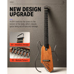 Donner HUSH-I Headless Silent Guitar - Natural