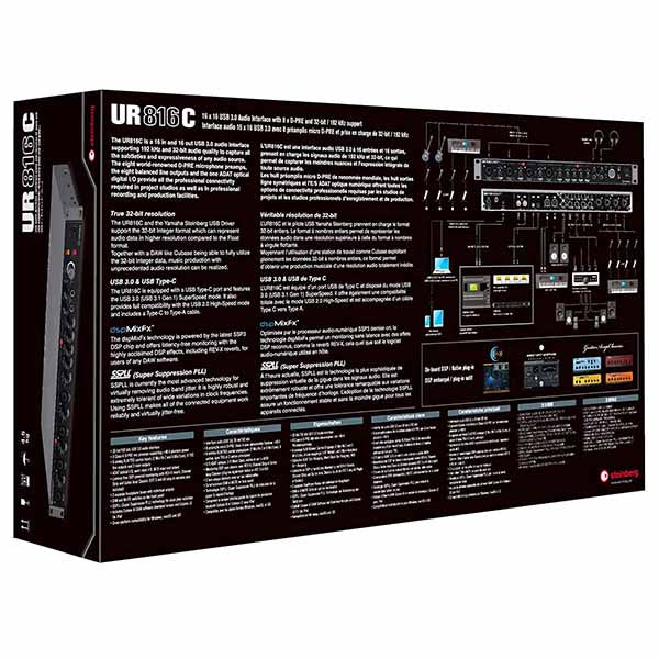 Steinberg UR816C 16x16 USB 3.0 Audio Interface with Cubase AI and Cubasis LE