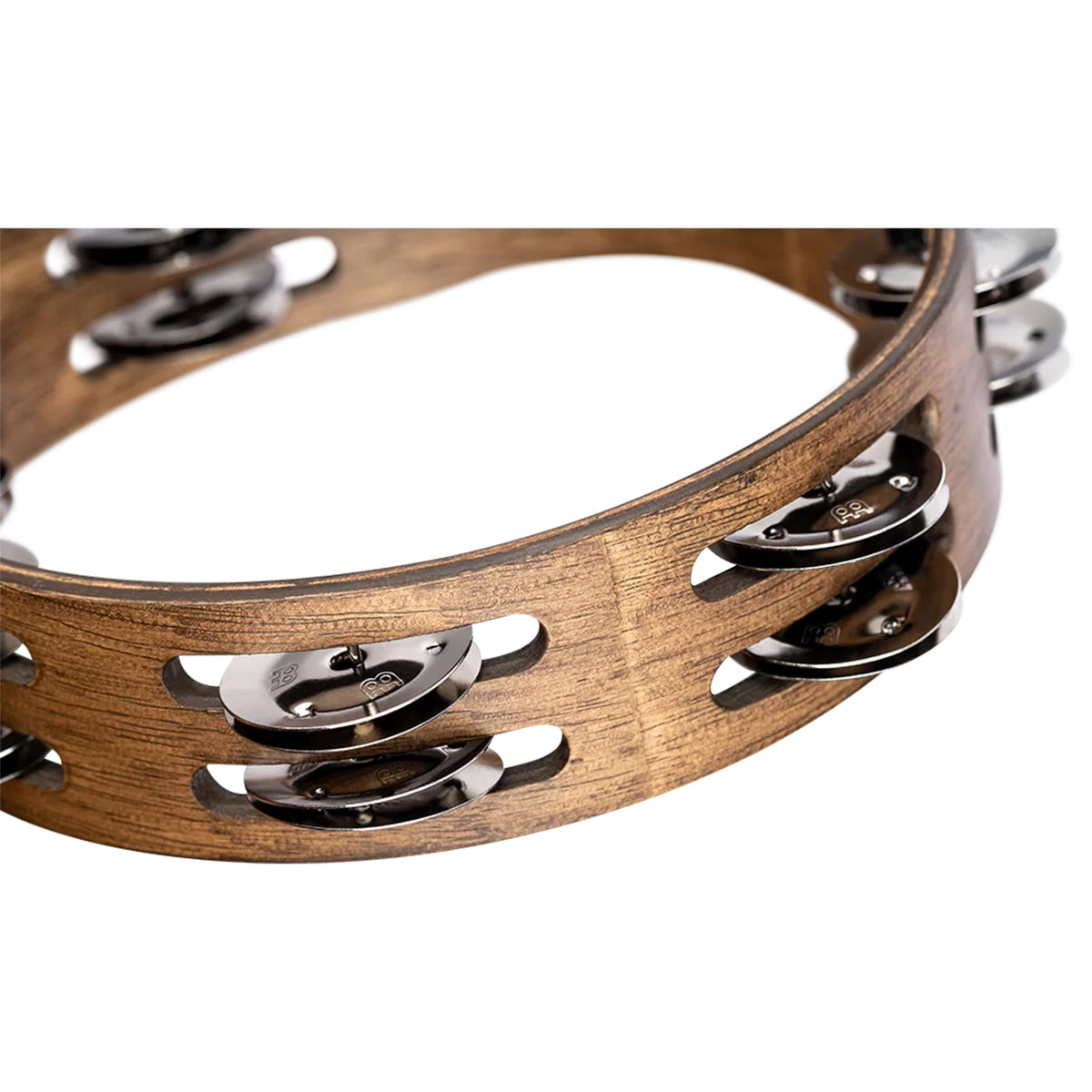Meinl Compact Wood Series 8 Inch Wood Tambourine Walnut Brown - CTA2WB