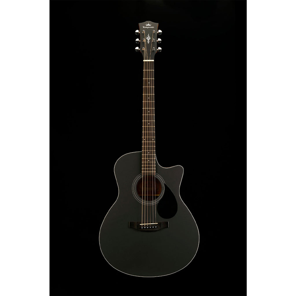 Kepma EAC-E Semi - Acoustic Guitar - Black Matt