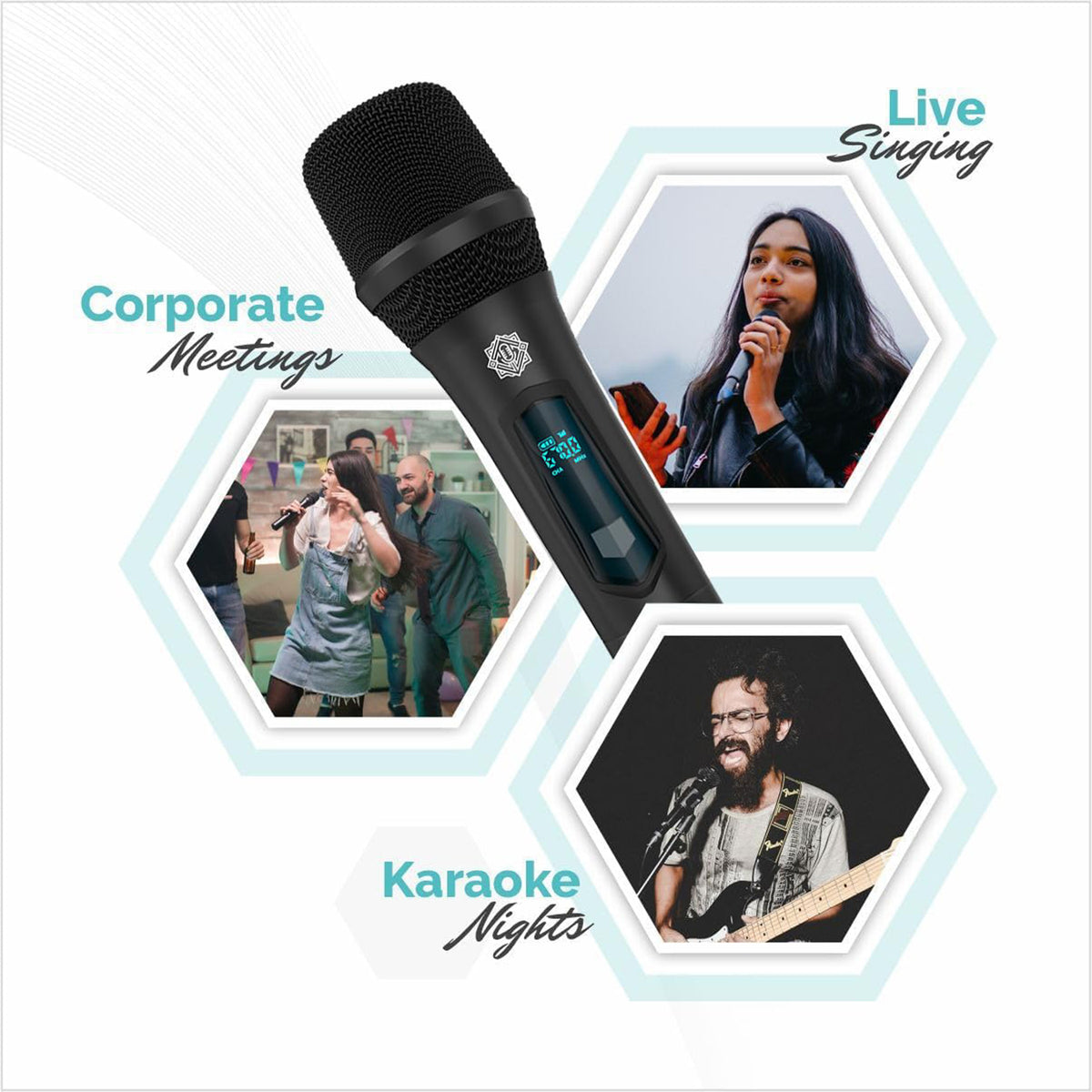 DIGIMORE UHF Dual Wireless Microphone D-350 Pro