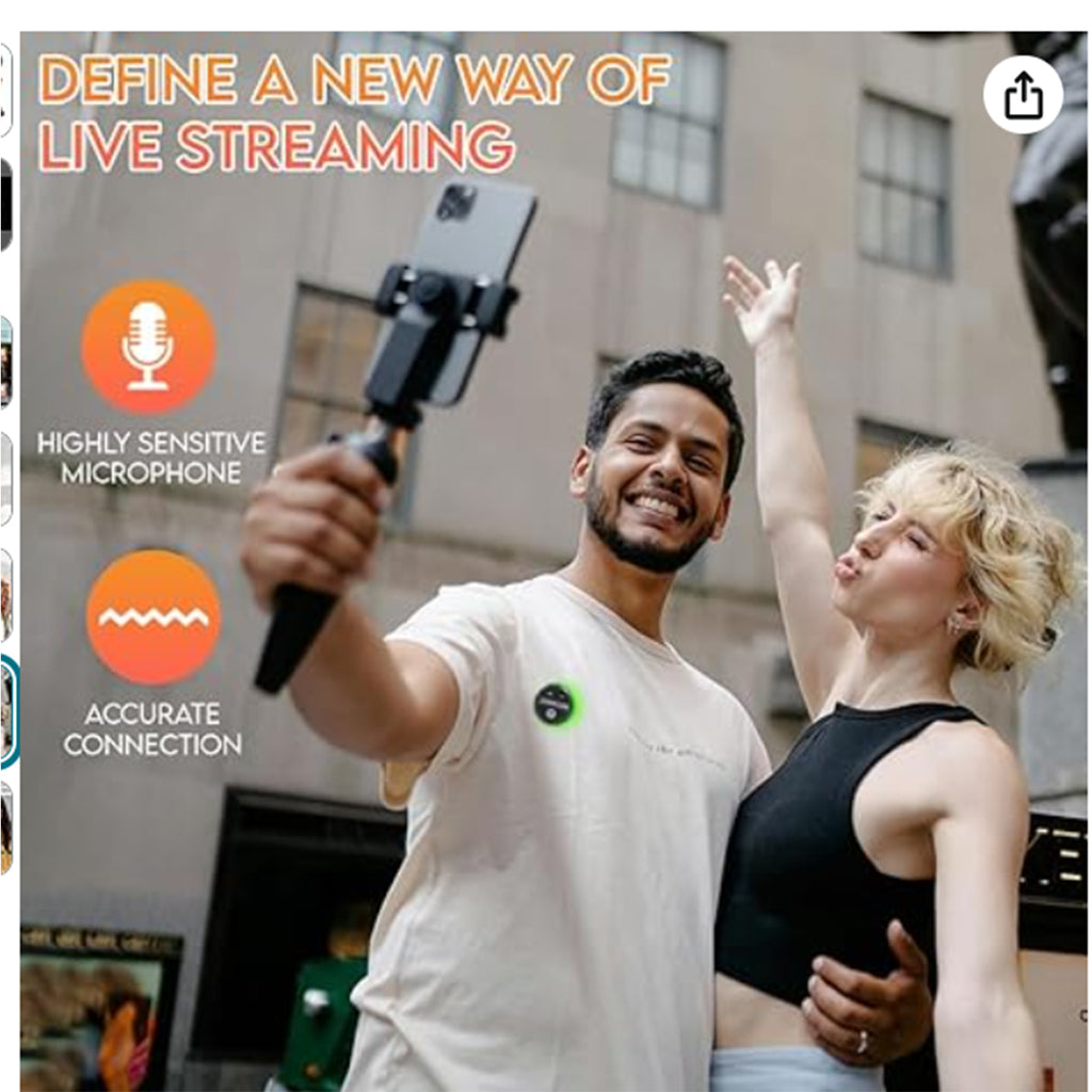 DIGIMORE Wireless Microphone for Youtubers | Collar Mic for iPhones D-460