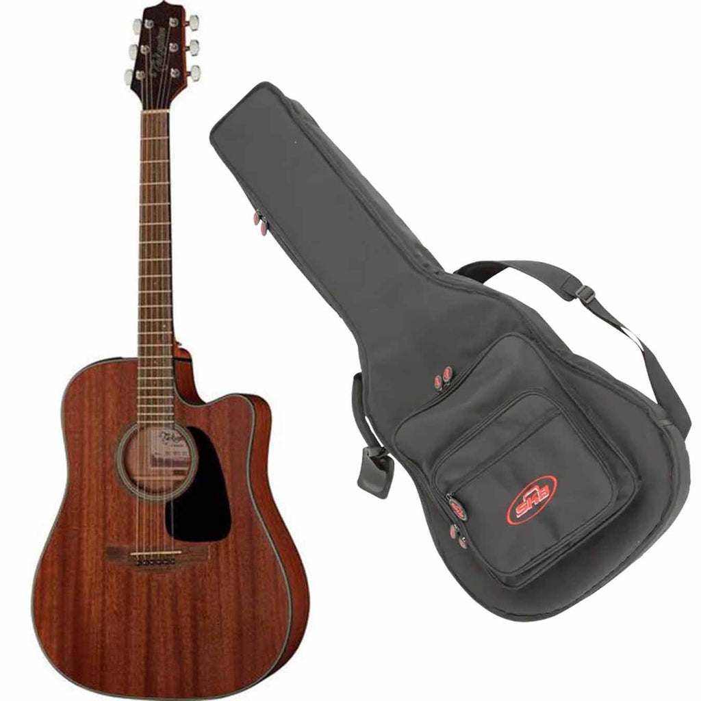 Takamine GD11MCE-NS Electro Acoustic Guitar - Natural With SKB GB-18 Gig Bag