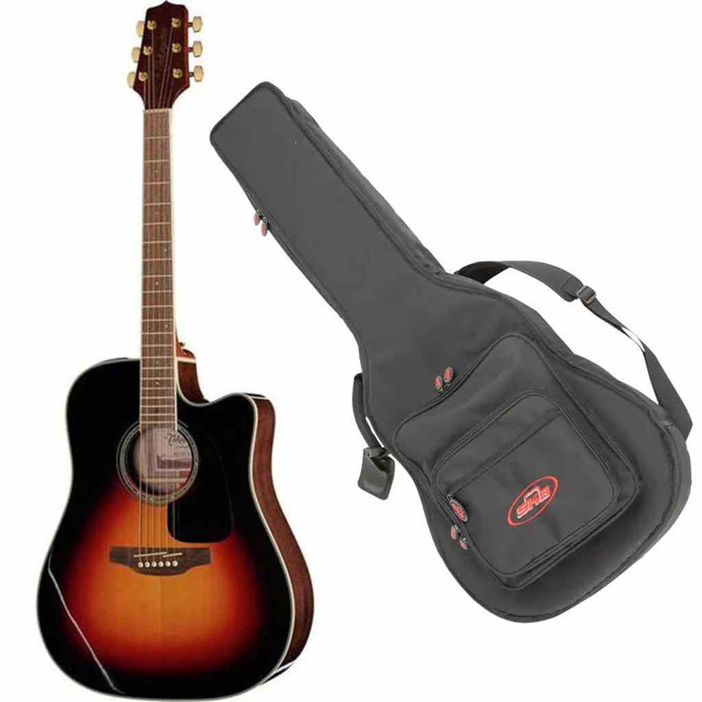Takamine GD51CE BSB Electro Acoustic Guitar - Sunburst With SKB GB-18 Gig Bag