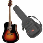 Takamine GD51CE BSB Electro Acoustic Guitar - Sunburst With SKB GB-18 Gig Bag