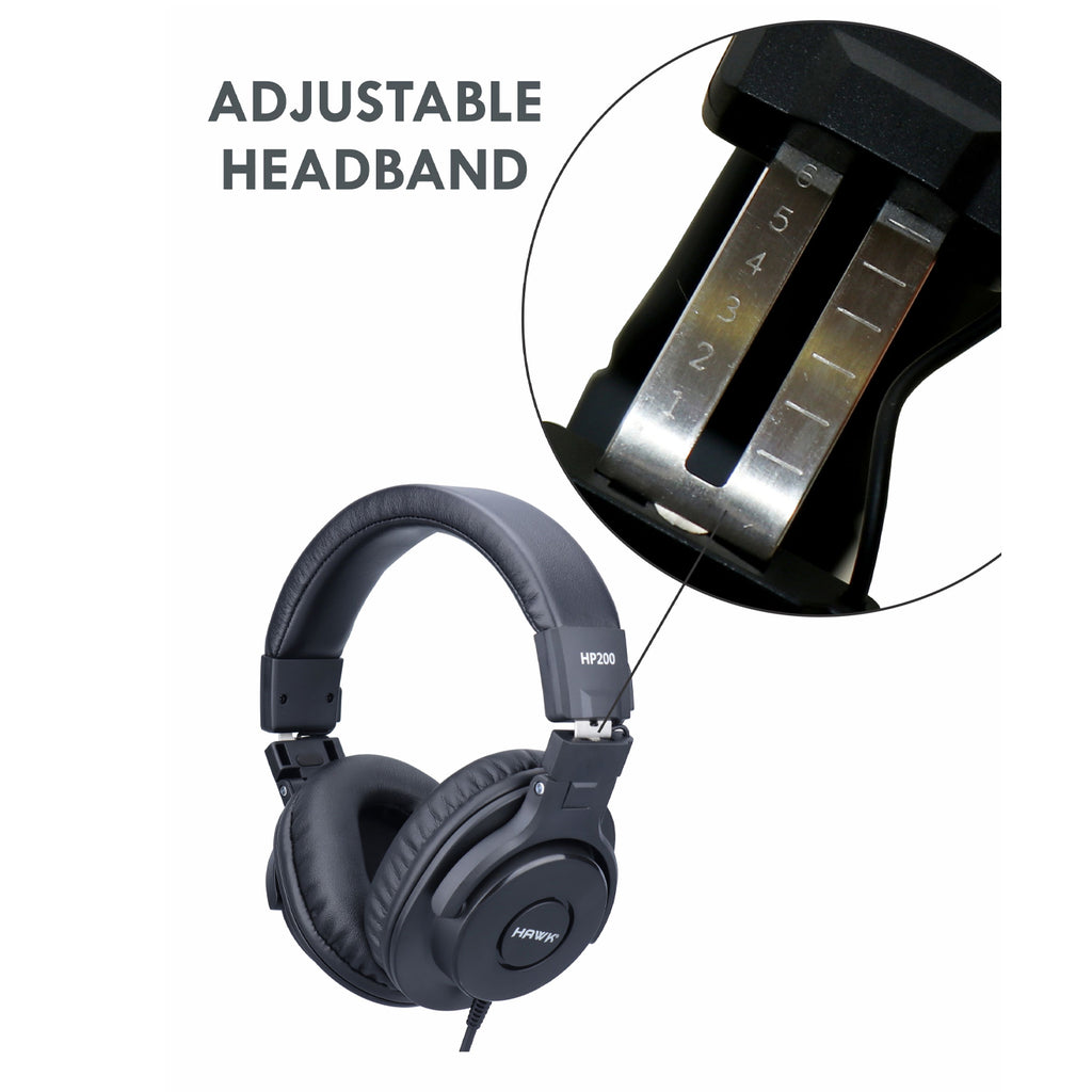 Hawk HP200 Closed Back Headphones
