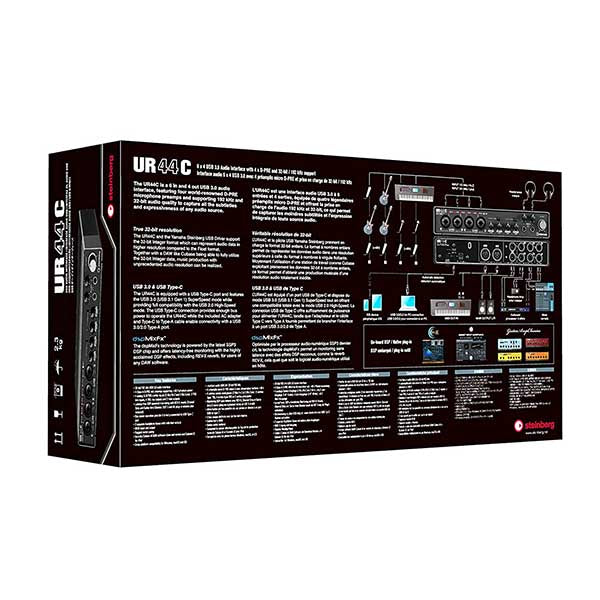 Steinberg UR44C 6x4 USB 3.0 Audio Interface with Cubase AI and Cubasis LE